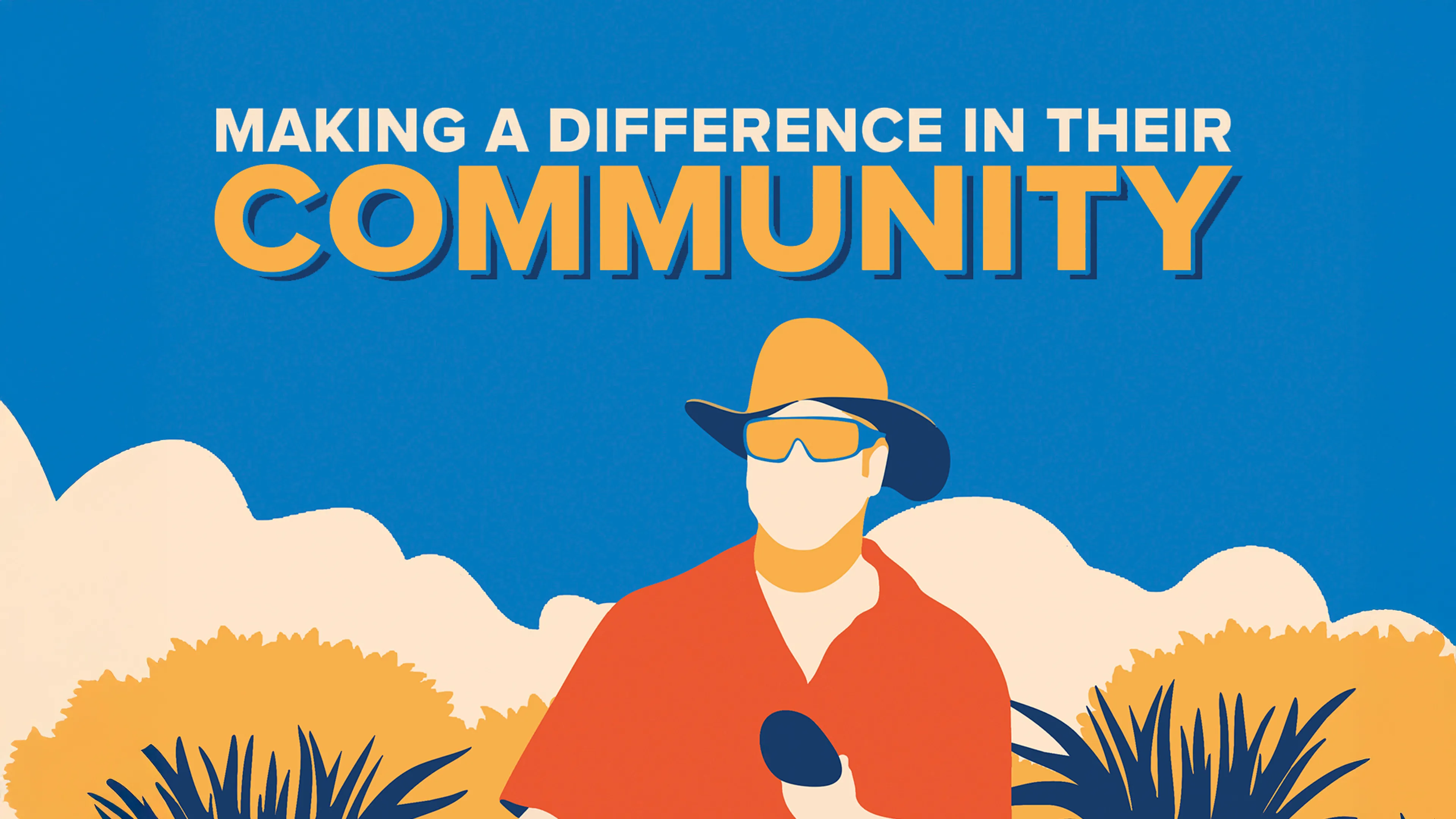 Making A Difference in Their Community poster